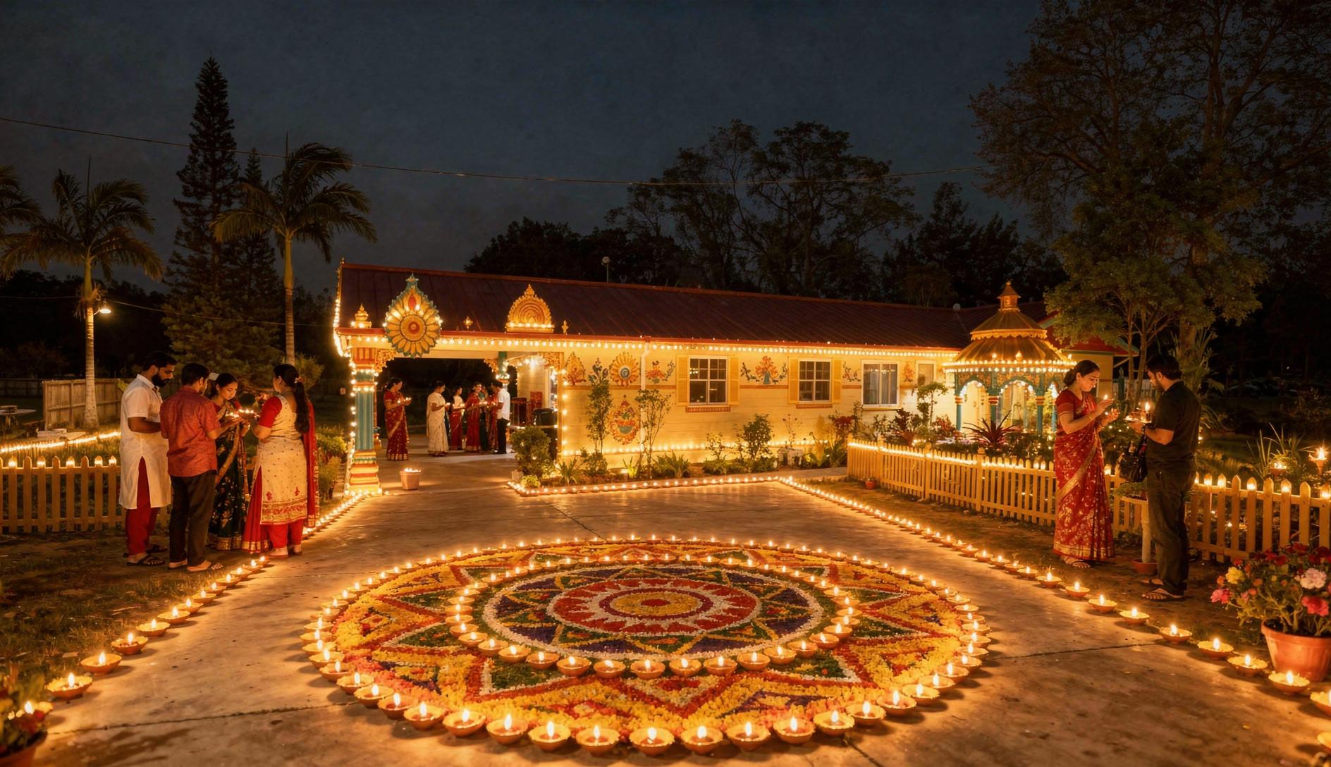 Diwali celebration at Vishnu Mandir, Tampa